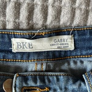 BKE Gabby Distressed High Rise Denim Jeans